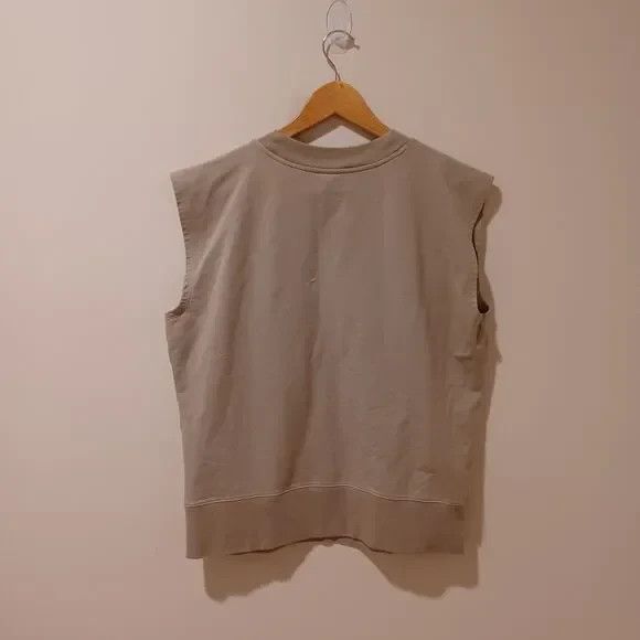 M.M. Lafleur The Toni Top - Light French Terry Tank Top Brown/ Green Size XL - Picture 5 of 6